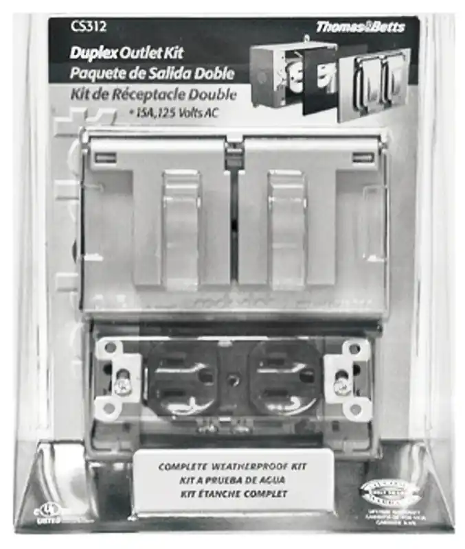 Red Dot S312WHE Outlet Box, 1 -Gang, White Luxury