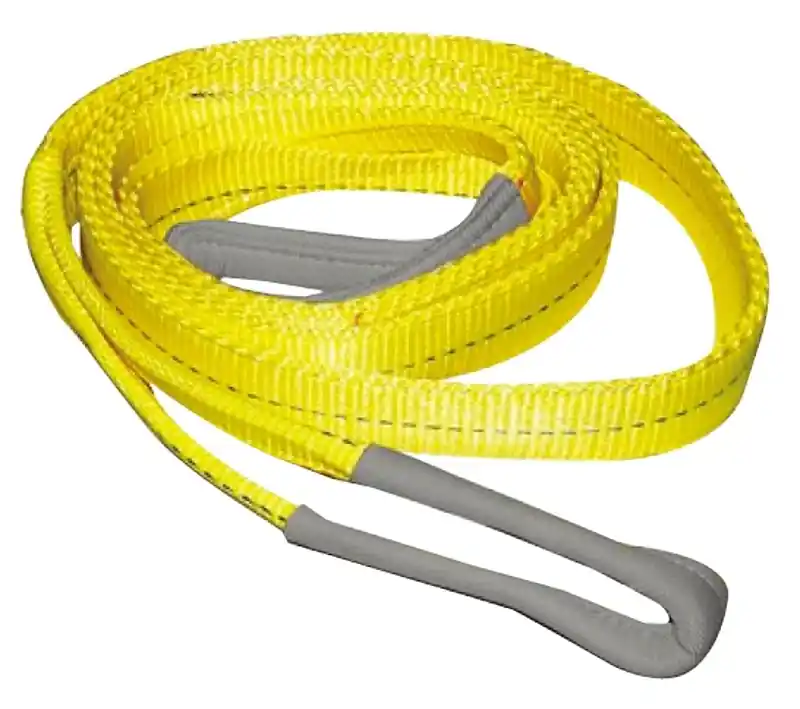 Brand New Ancra 20-EE2-9802X20 Twisted Web Sling, 2 in W, 20 ft L, 2-Ply, 6200 lb Vertical Hitch, Polyester, Yellow