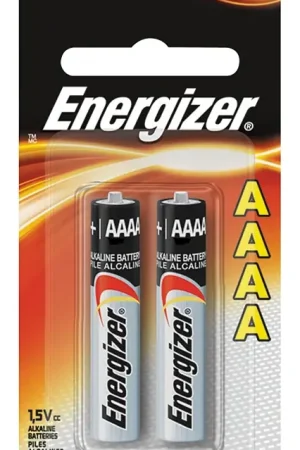 Energizer E96 Series E96-BP-2 Battery, 1.5 V Battery, 150 mAh, AAAA Battery, Alkaline, Manganese Dioxide, Zinc Limited Offer