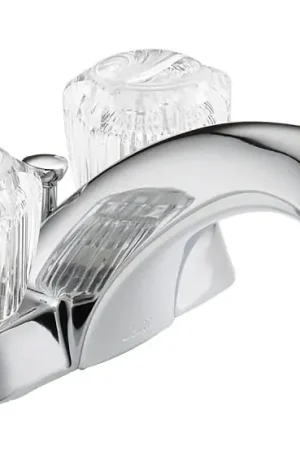 Delta Classic 2522LF Series Bathroom Faucet, 6.25 in L, 6.42 in W, 3.25 in H, Rigid Spout, Chrome Plated Today Only