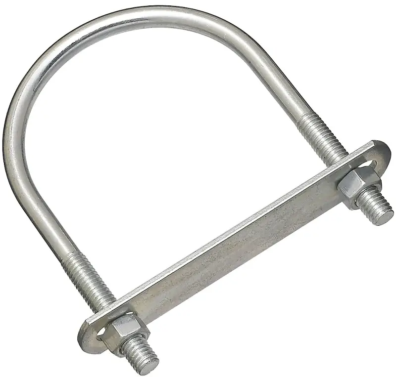National Hardware N222-224 U-Bolt, 3/8-16 Thread, 2-1/2 in L Thread, Steel, Zinc Discount