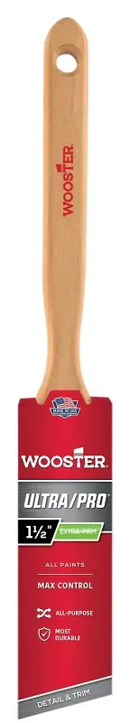 Save Now Wooster 4153-1-1/2 Paint Brush, 1-1/2 in W, 2-7/16 in L Bristle, Nylon Bristle, Sash Handle