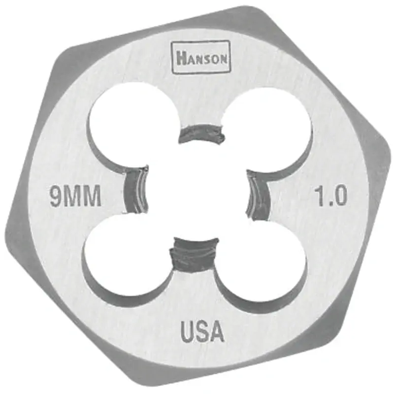 Irwin Hanson 9736 Metric Die, M9-1 Thread, Right Hand Thread, HCS Big Sale