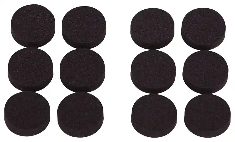 ProSource FE-50720-PS Furniture Pad, SBR, Black, 3/4 in Dia, 7/32 in Thick, Round Price Cut
