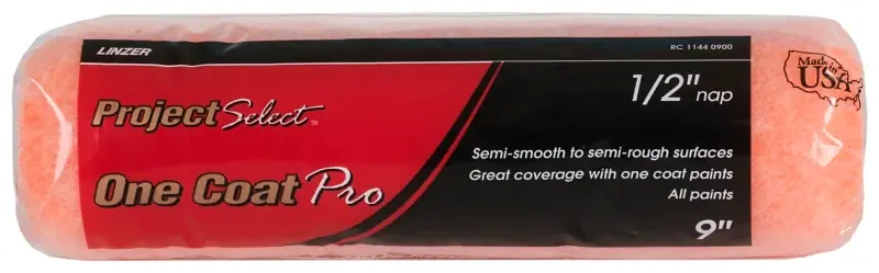 Best Choice Linzer RC1144 Roller Cover, 1/2 in Thick Nap, 9 in L, Polyester Cover, 12/PK, Pack of 12