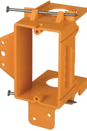 Save Now Carlon SC100A 1-Gang Mounting Bracket, PVC, Orange, Nail