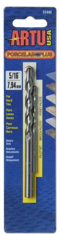 ARTU 01440 Drill Bit, 5/16 in Dia, 4-1/2 in OAL, Flat Flute, 2-Flute, 5/16 in Dia Shank, Straight Shank Special Offer