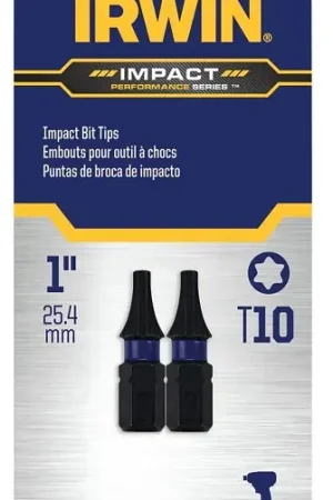 Irwin IWAF31TX102 Insert Bit, T10 Drive, Torx Drive, 1/4 in Shank, Hex Shank, 25 mm L, Steel Top Rated