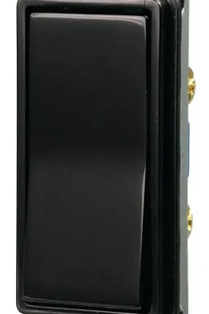 Bargain Eaton Wiring Devices 7500 Series 7501BK-BOX Rocker Switch, 15 A, 120/277 V, SPST, Lead Wire Terminal, Black