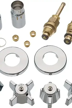 Best Choice Danco 39621 Remodeling Trim Kit, Brass, Chrome Plated, For: Sterling Tub/Shower Faucets