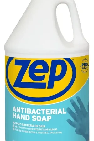 Zep R46124 Antibacterial Hand Soap, Viscous Liquid, Clean, 128 oz Bottle, Pack of 4 Must Have