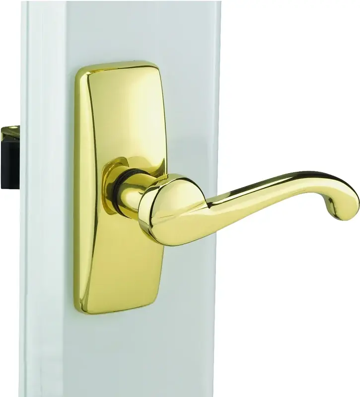 Wright Products VGL025-555 Lever Latch Set, Brass, 3/4 to 2 in Thick Door Latest