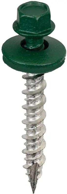 Acorn SW-MW15FG250 Screw, High-Low, Twin Lead Thread, Hex Drive, Forest Green, Type 17 Point, 250/BAG Price Cut