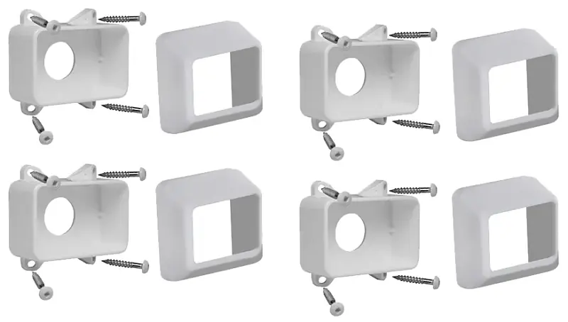 Xpanse Select 73012488 Rail Bracket, Vinyl, White, Gloss, For: Select Series Railings Crafted