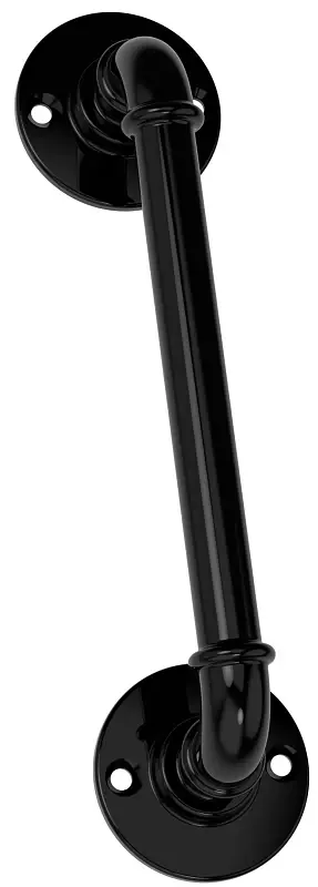 Authentic National Hardware N166-013 Industrial Pipe Handle, 10-1/2 in L Handle, Steel, Black