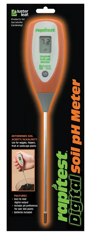 Mega Sale luster leaf 1845-6 Soil pH Meter, Digital Display