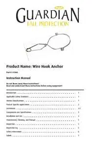 Super Sale Guardian Fall Protection 01860 Wire Hook Anchor, Stainless Steel