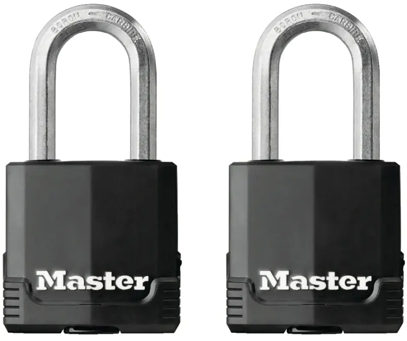 Master Lock Magnum Series M115XTLF Padlock, Keyed Alike Key, 5/16 in Dia Shackle, 1-1/2 in H Shackle, Zinc Professional Grade