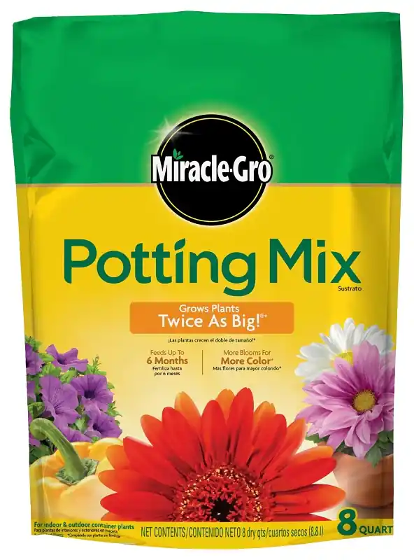 Miracle-Gro 75678300 Potting Mix, 8 qt Bag Buy Direct