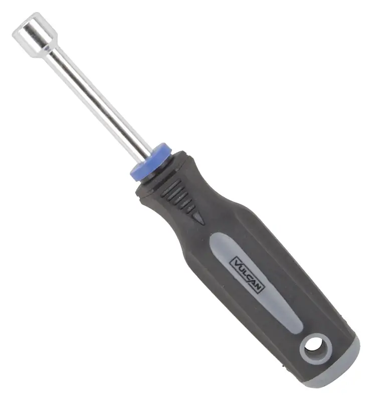 Place Order Vulcan MC-SD35 Nut Driver, 3/8 in Drive, 7 in OAL, Cushion Grip Handle, Gray/Black Handle, 3 in L Shank
