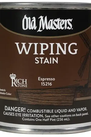 Limited Time Old Masters 15216 Wood Stain, Clear, Espresso, Liquid, 0.5 pt