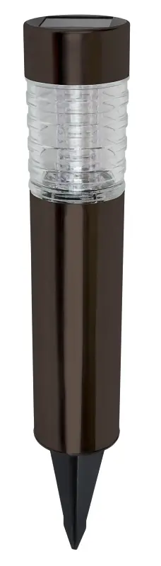 Professional Grade Boston Harbor 26090 Solar Bollard Light, Nickel-Metal Hydride Battery, AA Battery, 2 -Lamp, Glass/Metal Fixture, Bronze