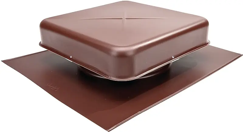 Lomanco LomanCool 600BR Static Roof Vent, 16-5/8 in OAW, 60 sq-in Net Free Ventilating Area, Aluminum, Brown, Pack of 6 Direct From Factory