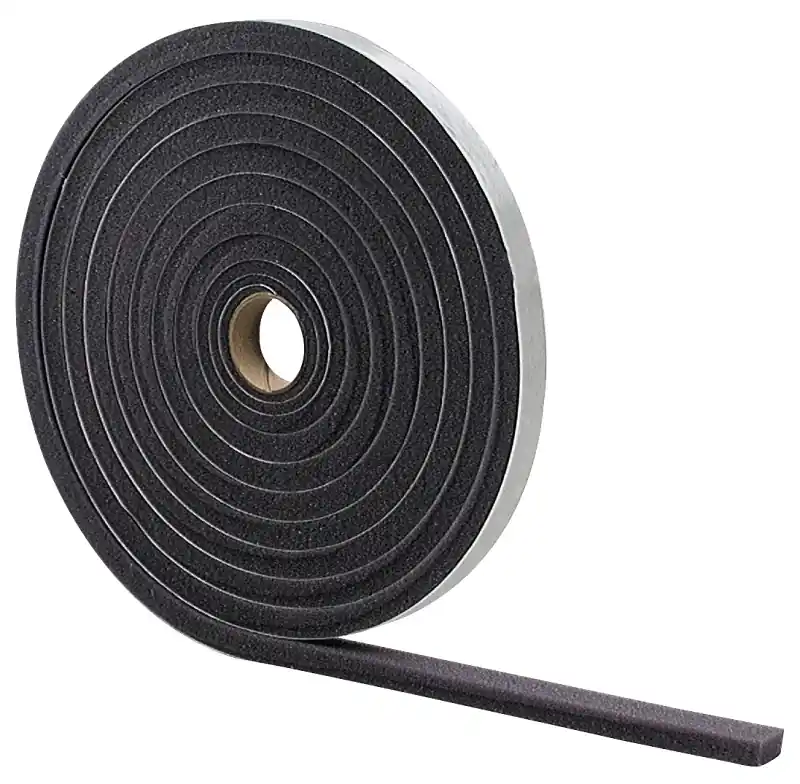 M-D 02097 Tape, 1/2 in W, 17 ft L, 3/8 in Thick, Foam, Gray Next Day Delivery