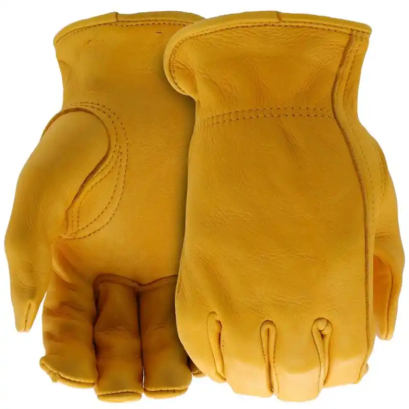 Price Cut Boss B84081-L Gloves, Men's, L, 8 to 8-3/8 in L, Keystone Thumb, Slip-On Cuff, Deerskin Leather, Natural