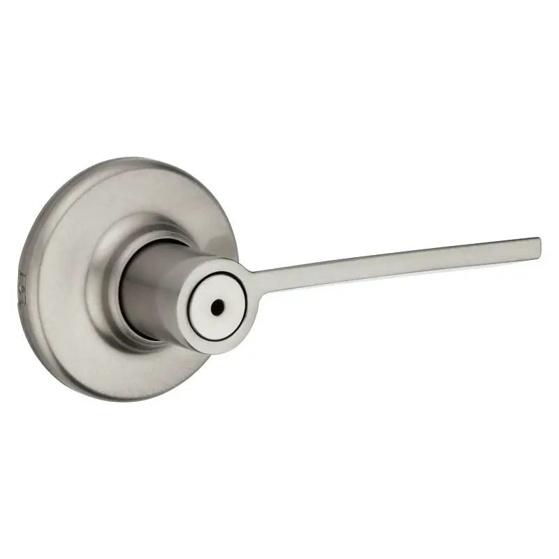 Kwikset 300LRL 15 CP V1 Privacy Lever, Satin Nickel, Zinc, Residential, Reversible Hand, 3 Grade Shop Now