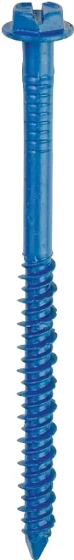 Tapcon 24310 Screw Anchor, 2-3/4 in L, Hex Drive, Steel, Climaseal, 75 PK, 3/16 in Drive Popular