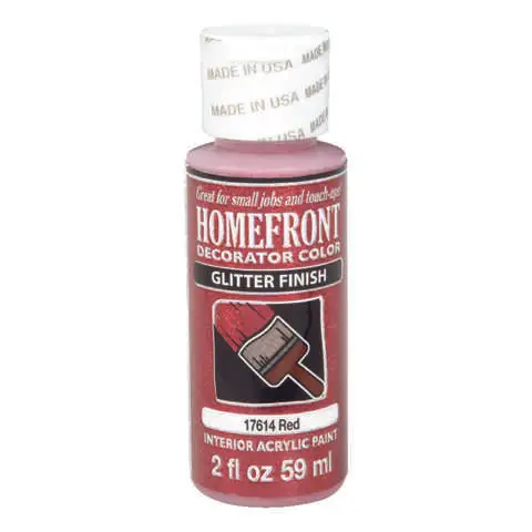 Homefront Glitter Red Hobby Paint 2 oz, Pack of 3 Buy Today