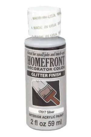 Homefront Glitter Silver Hobby Paint 2 oz, Pack of 3 Price Cut