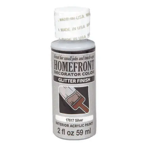 Homefront Glitter Silver Hobby Paint 2 oz, Pack of 3 Price Cut