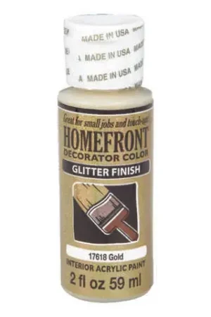 Homefront Glitter Gold Hobby Paint 2 oz, Pack of 3 Sale