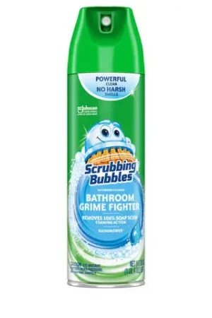 Scrubbing Bubbles Rainshower Scent Bathroom Cleaner 20 oz Foam, Pack of 12 New Release
