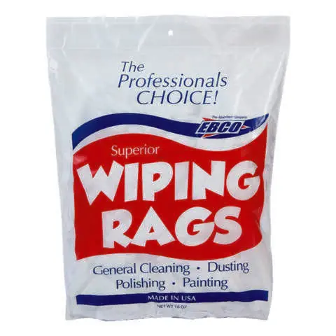 EBCO Cotton Wiping Rags 18 in. W X 18 in. L 1 lb Fast Shipping