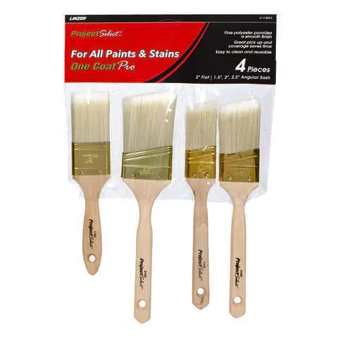 Trusted Brand Linzer Project Select Angle/Flat Paint Brush Set