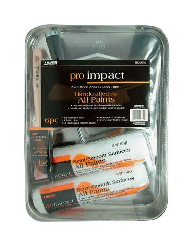 Instant Buy Linzer Pro Impact Metal 9 in. W X 9 in. L Paint Tray Set