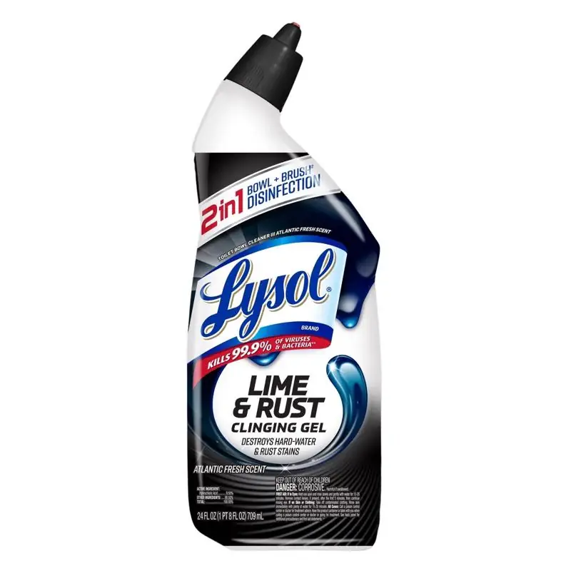 Lysol Fresh Scent Toilet Bowl Cleaner 24 oz Liquid, Pack of 9 Direct From Factory