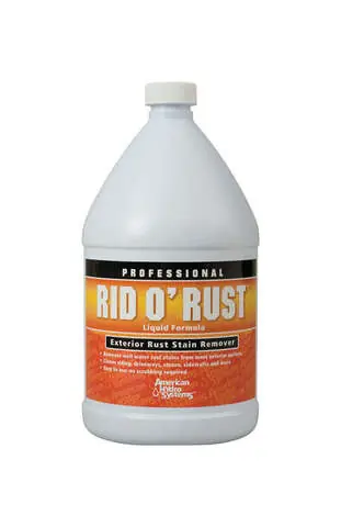 Buy Online American Hydro Systems Rid O' Rust 1 gal Liquid Exterior Rust Stain Remover, Pack of 4