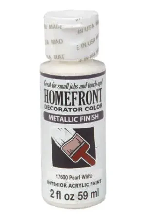 Homefront Metallic Pearl White Hobby Paint 2 oz, Pack of 3 Bargain