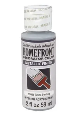 Homefront Metallic Silver Sterling Hobby Paint 2 oz, Pack of 3 Sale