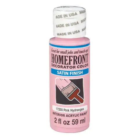 One Day Deal Homefront Satin Pink Hydrangea Hobby Paint 2 oz, Pack of 3