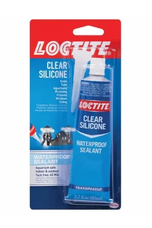 Buy Today Loctite Clear Silicone Medium Strength Silicone Clear All-Weather Adhesive 2.7 oz, Pack of 6