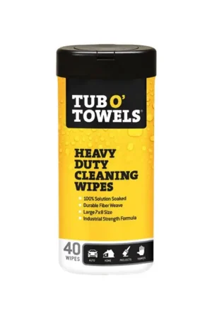 Latest Tub O' Towels Fiber Weave Cleaning Wipes 8 in. W X 7 in. L 40 pk