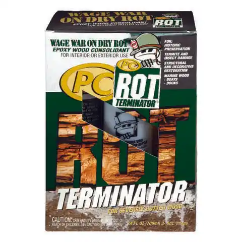 Authentic PC Products PC-Rot Terminator Amber Epoxy Wood Hardener 24 oz