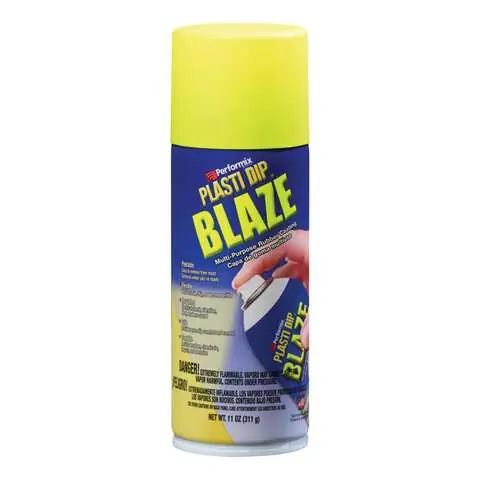 In Demand Plasti Dip Flat/Matte Blaze Yellow Multi-Purpose Rubber Coating 11 oz oz