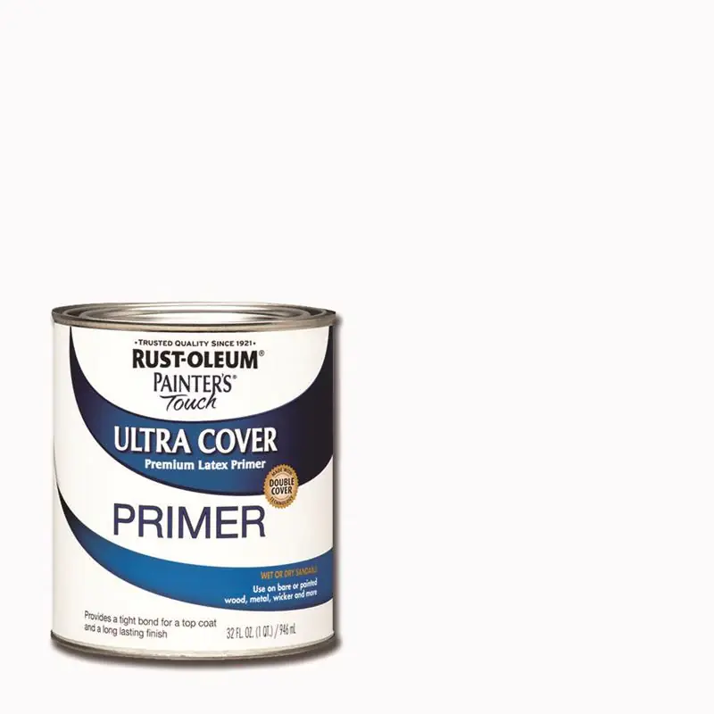 Hassle-Free Returns Rust-Oleum Painters' Touch Ultra Cover White Primer 1 qt, Pack of 2