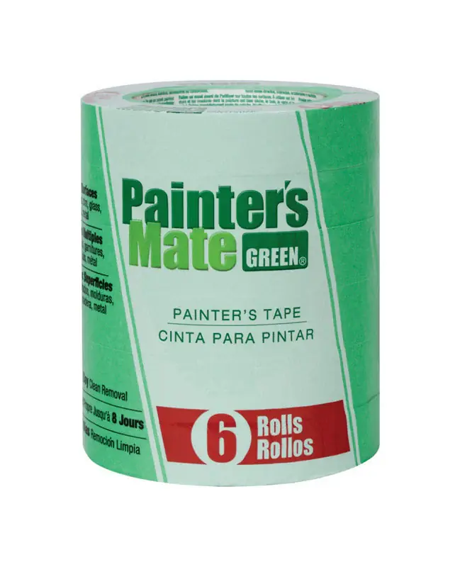 Painter's Mate 0.94 in. W X 60 yd L Green Medium Strength Painter's Tape 6 pk Flash Sale